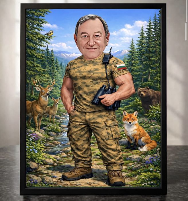 Карикатури,Шарж,Портрети - с подарък рамка