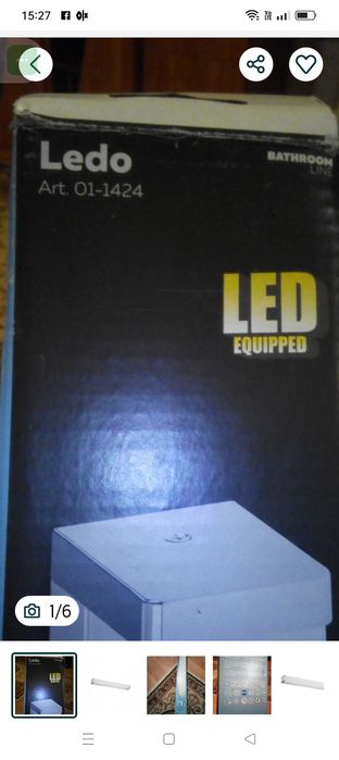 Lampa  Led baie  lumina rece
