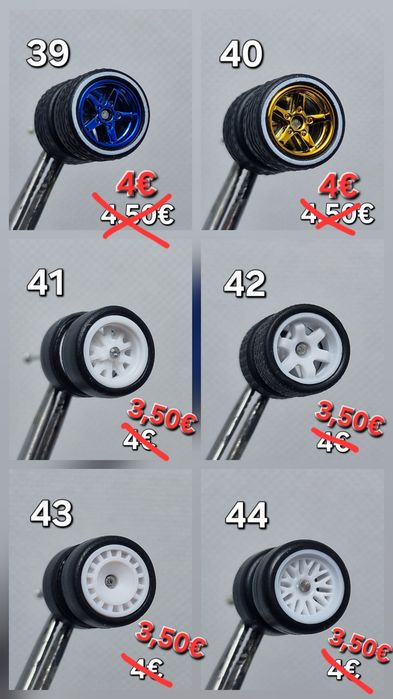 Гуми с джанти за Hot wheels, Matchbox и други 1:64 модели