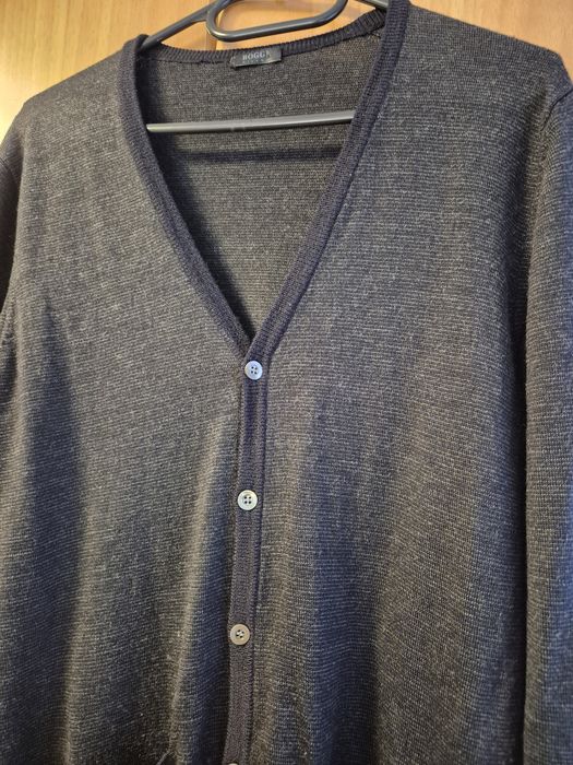 Vand pulover/cardigan barbatesc Boggi Milano, lana 100%, marimea S/M