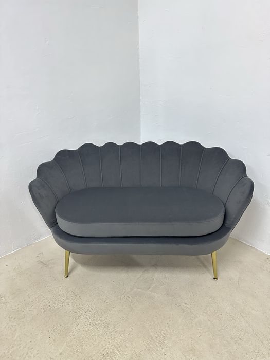 Диван Homcom, 2-местен, кадифе