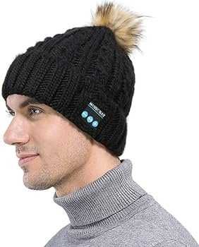 Музикална Зимна Блутут шапка с микрофон и слушки.