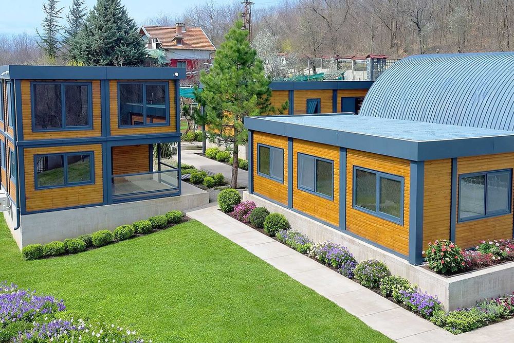 Сглобяеми къщи бунгало вила Сглобяема къща метална бунгала контейнер