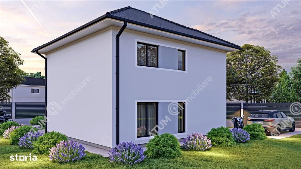 Casa individuala complet finisata 3 camere si 290 mp teren