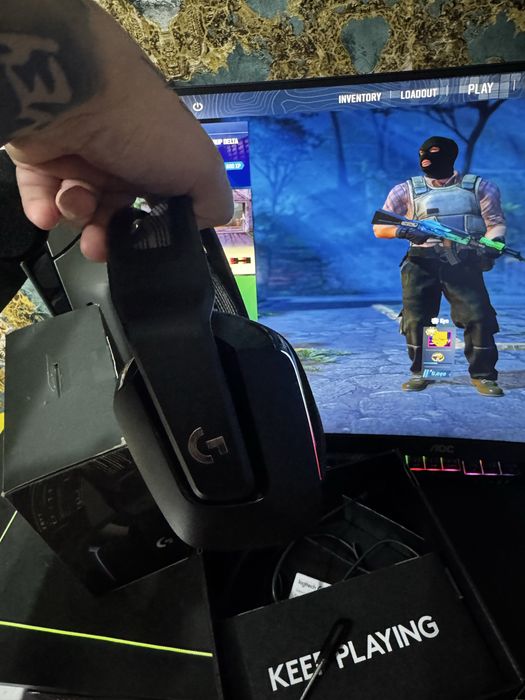 Casti logitech g733 full box