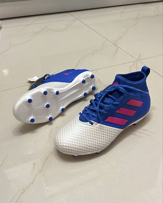 Ghete Fotbal Adidas Ace 17.3 Primemesh FG Blue Blast edition noi gazon