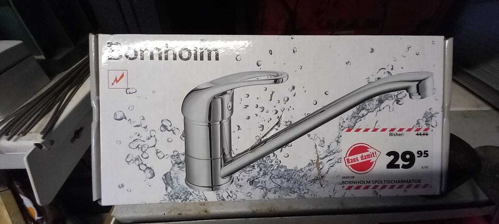 Baterie pentru chiuvetă, presiune joasă, Bornholm