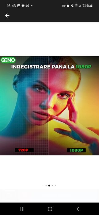 Camera Web Qeno® Gaming PC Webcam, Full HD 2MP 1920x1080/60FPS