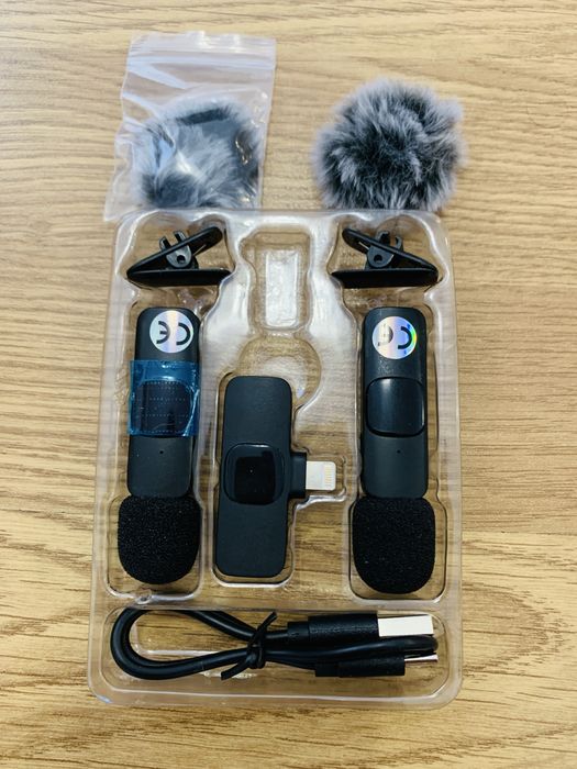 2 x Microfoane Wireless pt Iphone - folosite de 2 ori