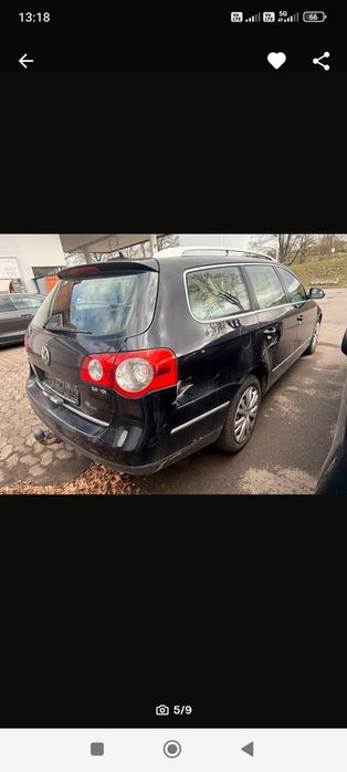 Față completă bot VW Passat B6 negru LC9X bară faruri trager radiatoare capotă