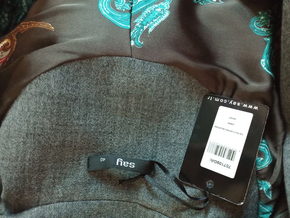 Пальто, новое, серое