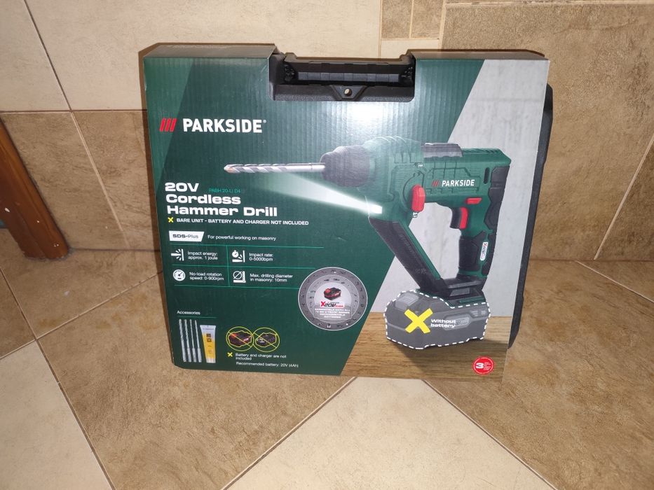 Акумулаторен перфоратор parkside 20 v.  и малък 12v.