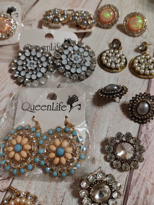 Серьги новые ,кольца