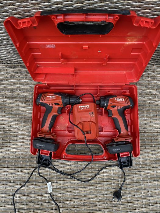 Kit Scule 12V Hilti SF 2-A și SFD 2-A – 2 Acumulatori + Încărcător + Valiză