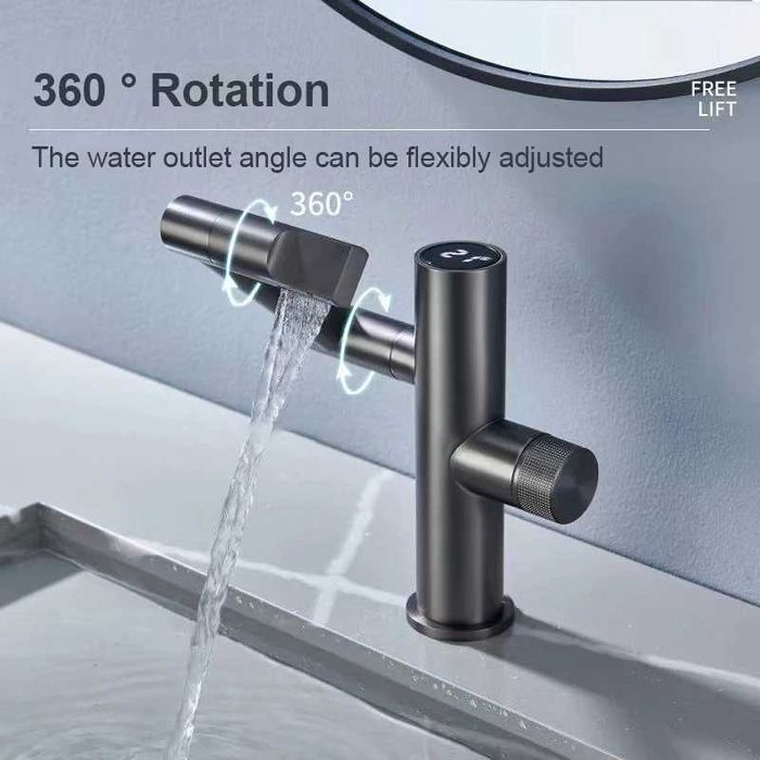 Смесител за баня с дисплей и 360 градуса ротация