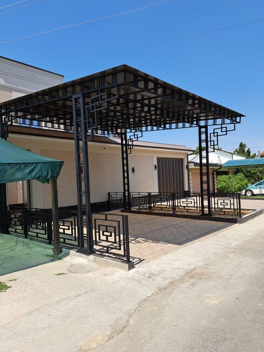 Навес лексан Профнастил