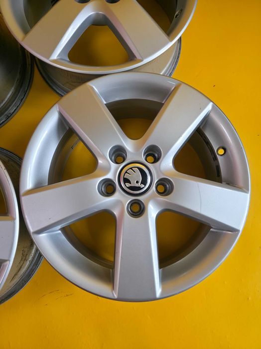 4 Jante Aliaj 5x112 16'' OEM Skoda Octavia Superb Ateca 6.5J ET 50