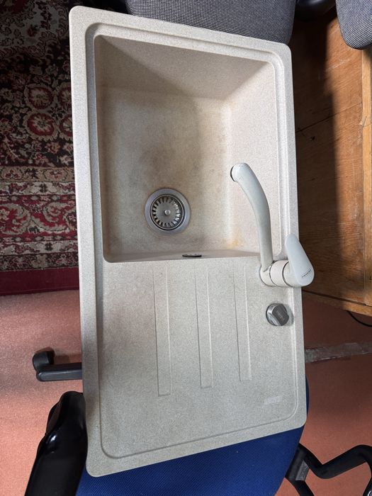 Chiuveta bucatarie fragranite+ baterie Franke