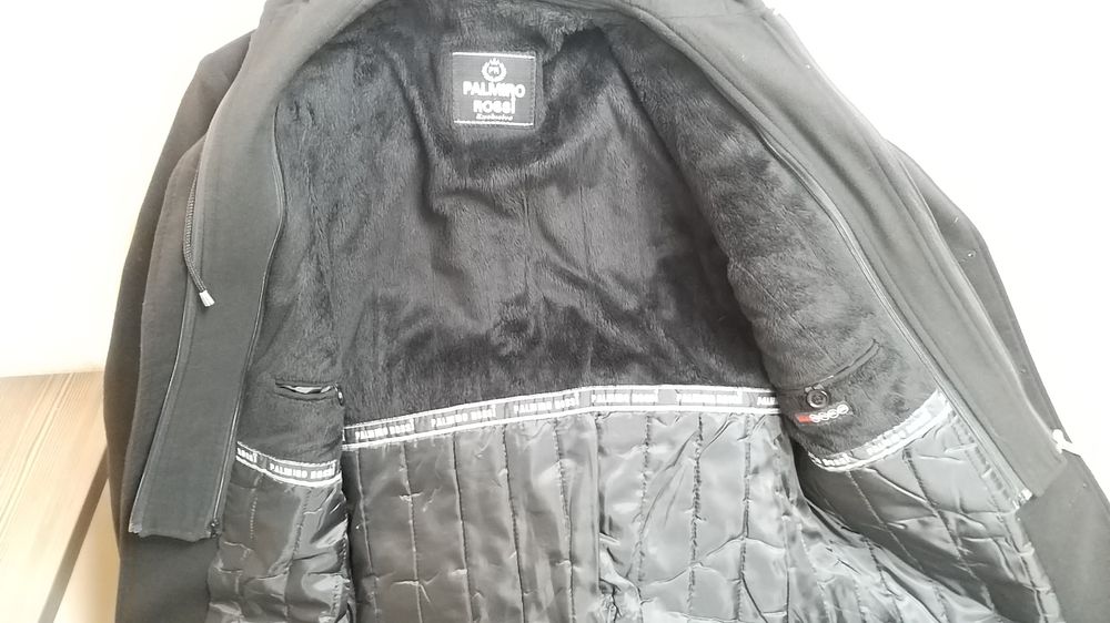 Пальто кашемир с капюшоном 2xl