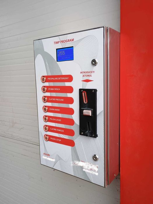 Cutie comanda automatizare inox Spalatorie auto self/diverse aplicatii