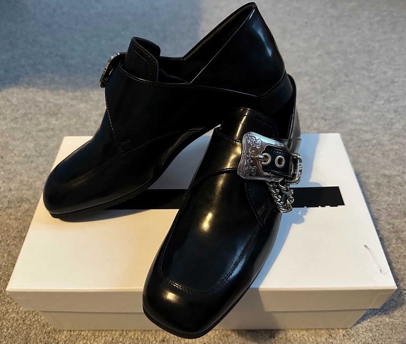 Alexander McQueen loafers, negri, marimea 37