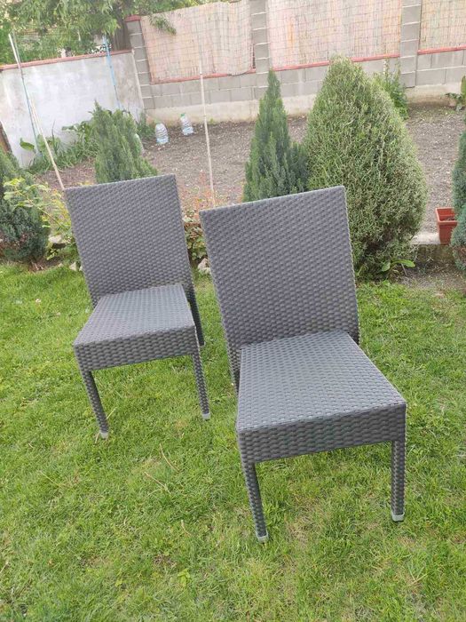 Стол от изкуствен ратан за тераса, веранда, градина, трапезария