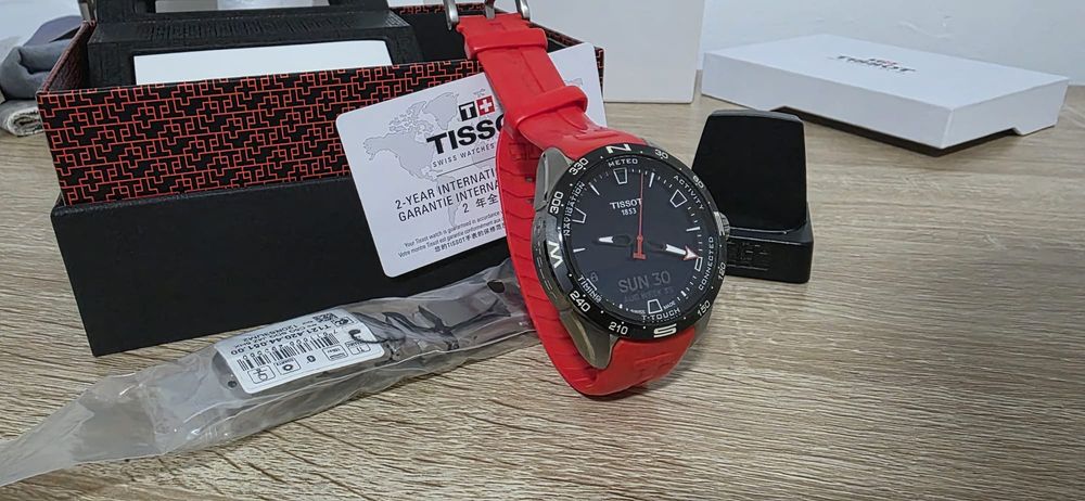 Tissot T Touch Coonect Titanium full box 2 bratari
