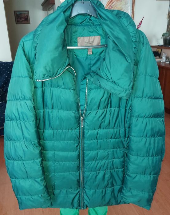 Дамско яке, зелено за преходни сезони ХL