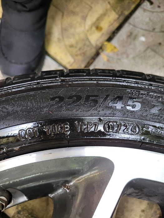 JANTE ORIGINALE KIA/KHYUNDAI de aliaj R18"+ 4 Anvelope de vara 1.000 LEI/BUC
