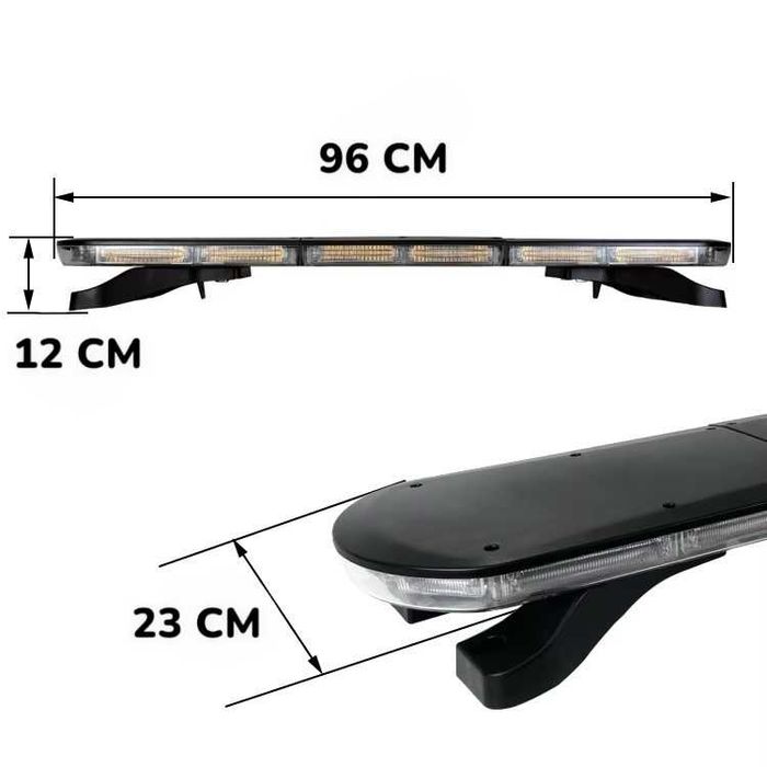 Висок Клас 12V 24V 96 см LED Диодна Аварийна лампа Маяк за Пътна Помощ