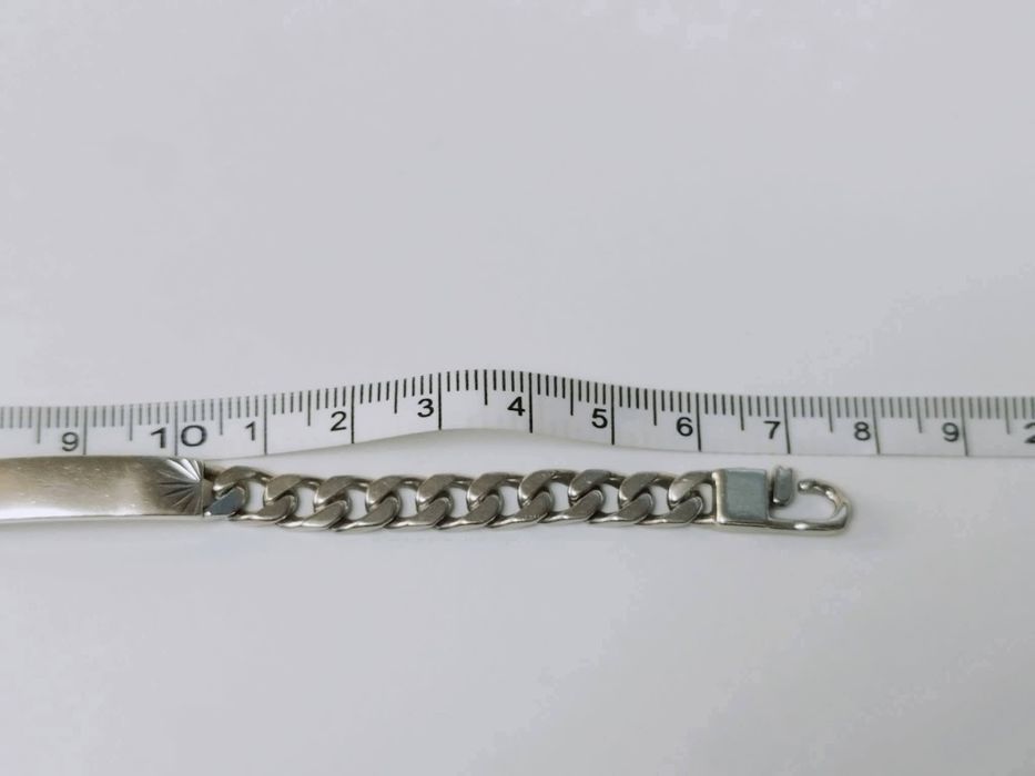 Veche bratara masiva din argint de 925, copii