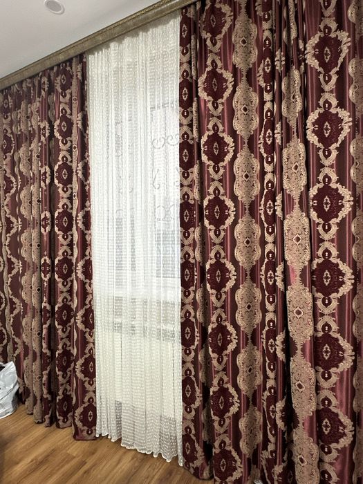 Шторы и тюль в зал