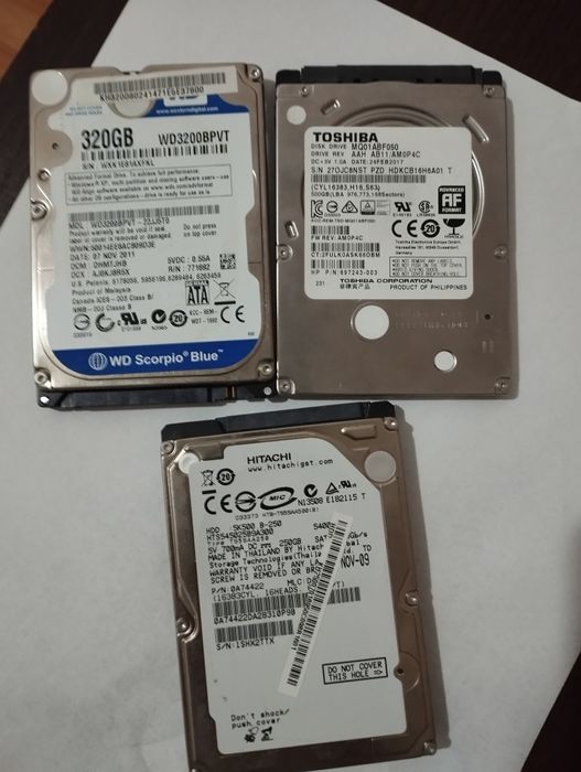 Hdd laptop 240/320/500 gb