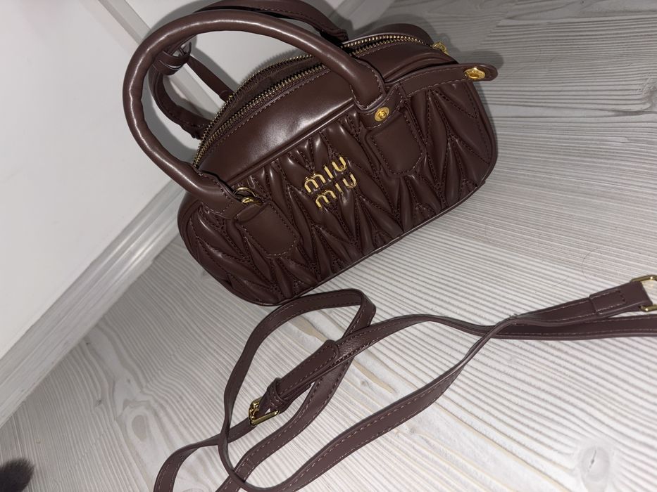 geanta miu miu arcadie coffee