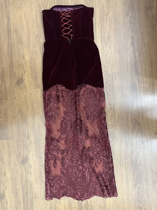 Rochie de seara burgundy