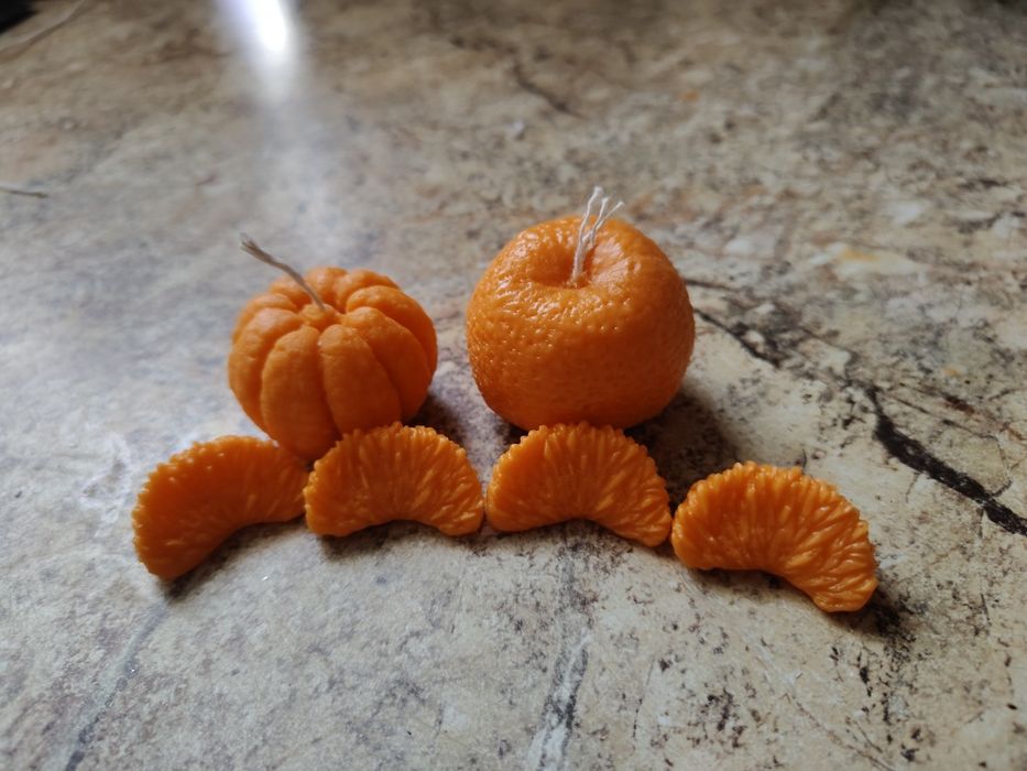 Свечи мандарины (мандаринки)