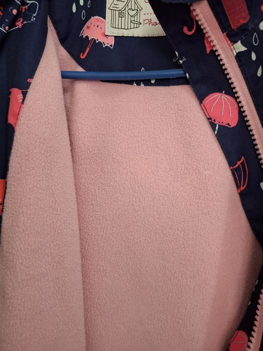 Ветровка на флисе на девочку