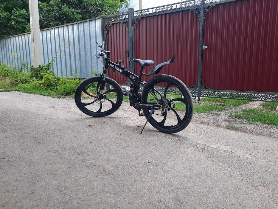 Прадам чёрный велосипед LAND ROVER