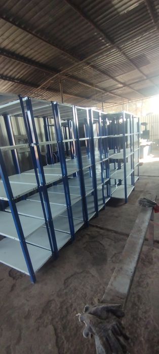 Стеллаж металлический перечислением и наличкой