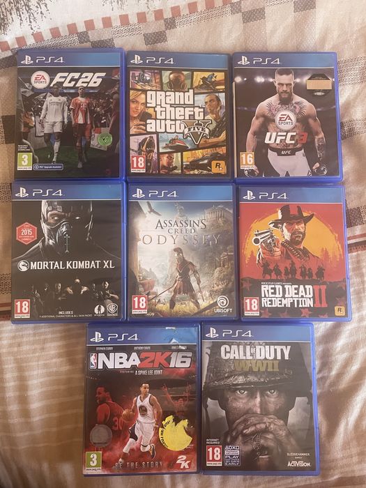Ps4 (отлично състояние) + 7 игри