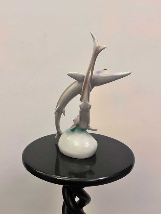 Bibelou statueta portelan HOLLOHAZA de dimensiuni mari bibelouri