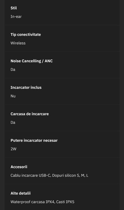 Casti in ear Marshall Motif 2 ANC