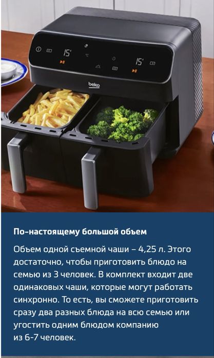 Аэрогриль BEKO, почти новая