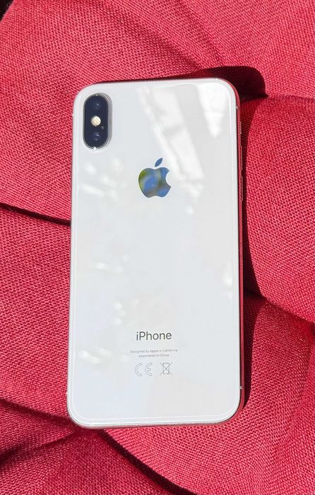 Apple iPhone X 64GB Silver – работещ, за смяна на батерия