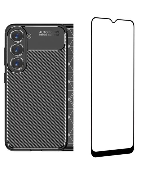 Samsung S20 S21 S23 S24 FE Husa Silicon Autofocus + Folie Sticla 11D