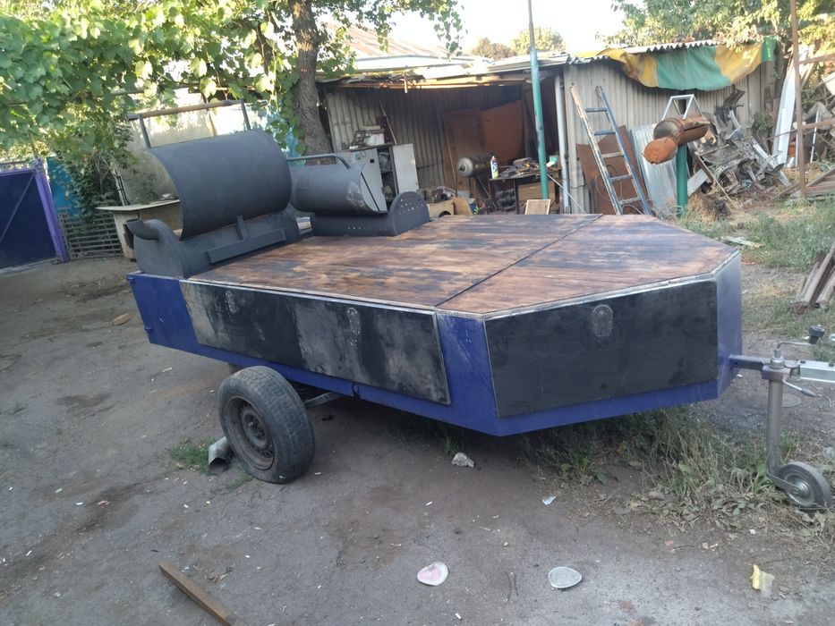 Барбекю прицеп , удобная полевая кухня для выездов на природу