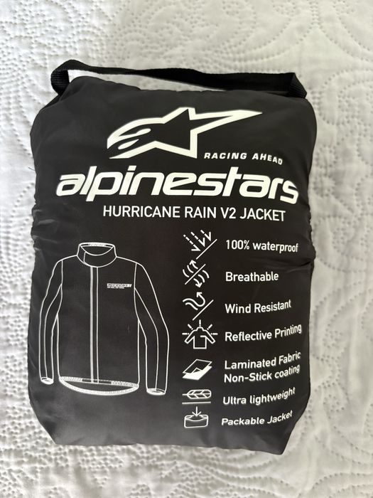 Дъждобран Alpinestars Hurricane Rain V2 Jacket, Black, р-р S