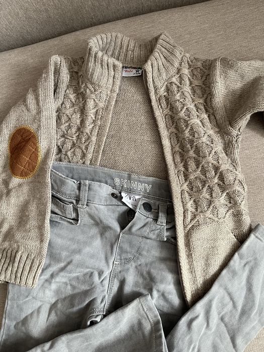Джинсы Zara и кардиган вязаный