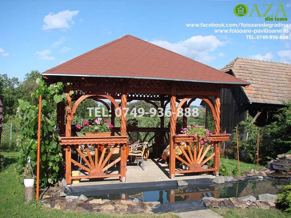 Foisor din lemn - Model Rustic - Livrare in toata tara