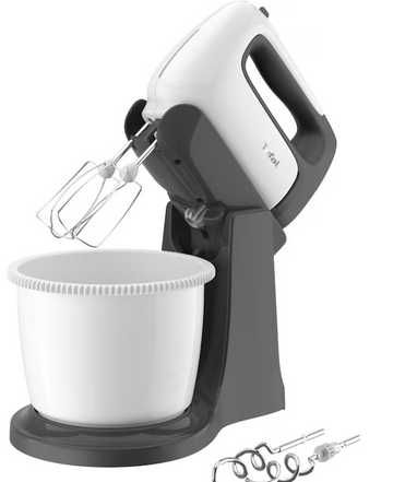 Mixer cu bol Tefal Prep'Mix+HT464138,500W,bol2.5Lauto-rotativ,5 trepte